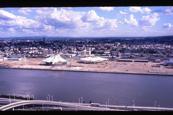 Brisbane Expo '88 Site under construction